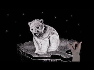 sand artist - a touching video in support of polar bears (wwf russia)