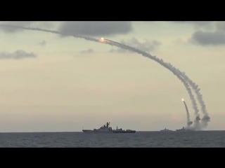terrorists in syria were hit by 18 caliber-nk cruise missiles from the caspian sea