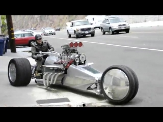 unrealistically cool homemade trike